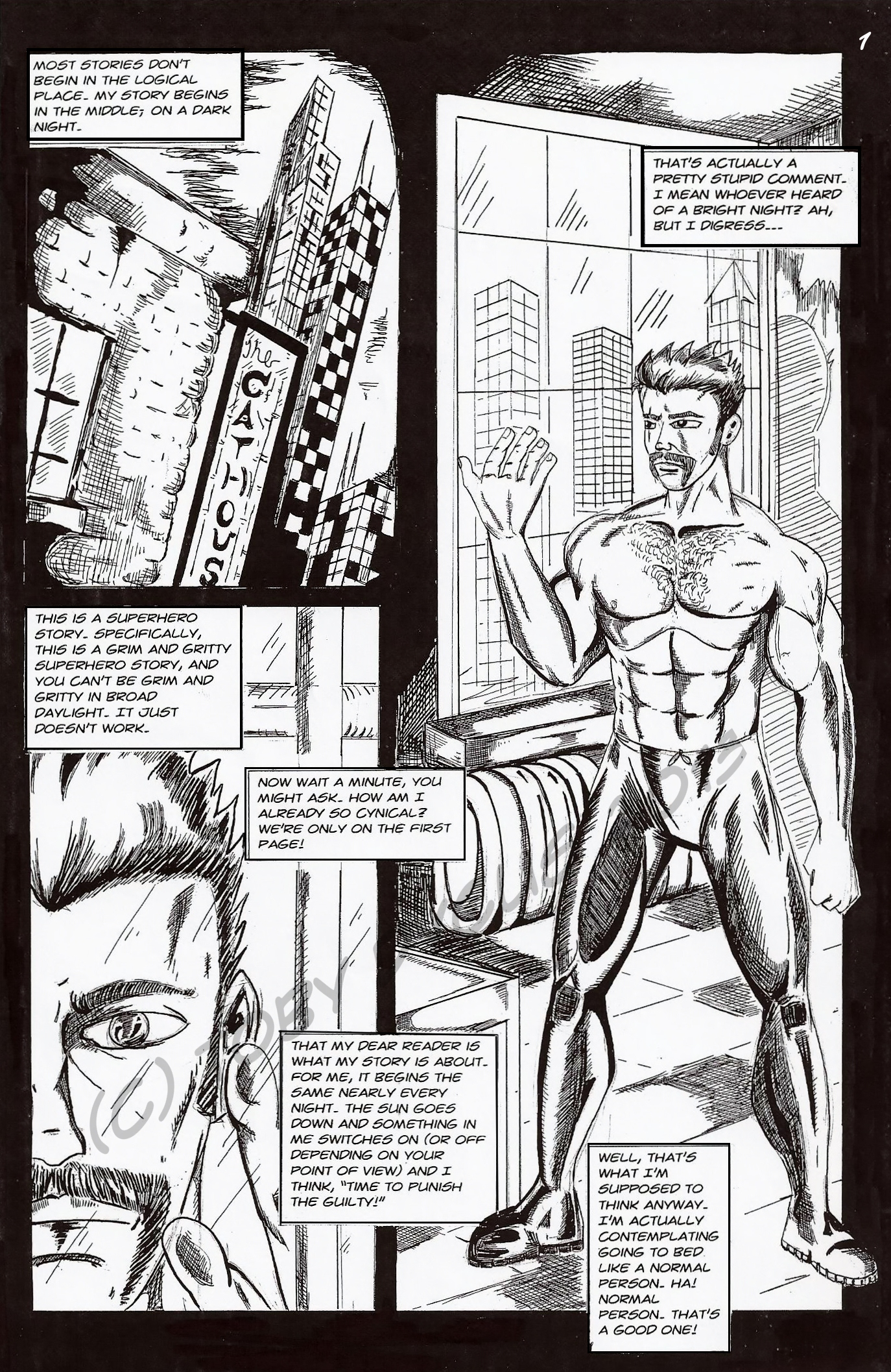 Nightstik pg. 1: Meet the hero!