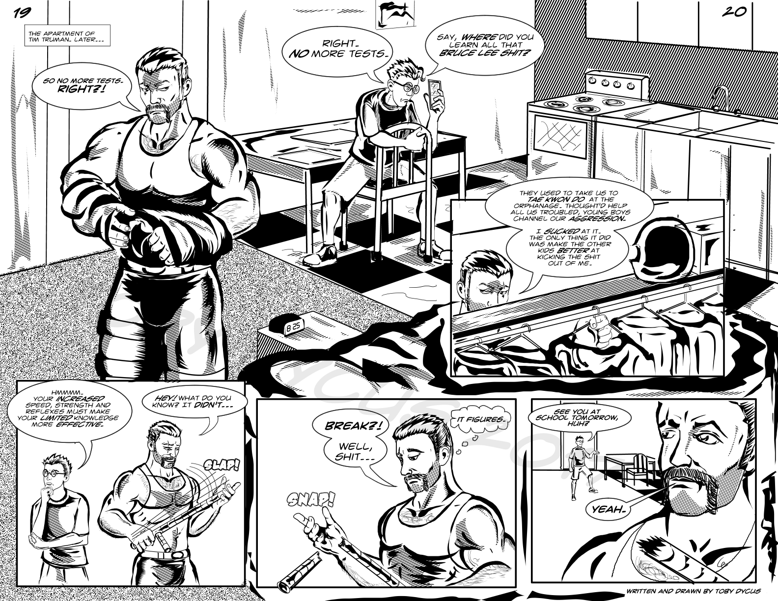 Page 19-20: Where Nightstik lives!