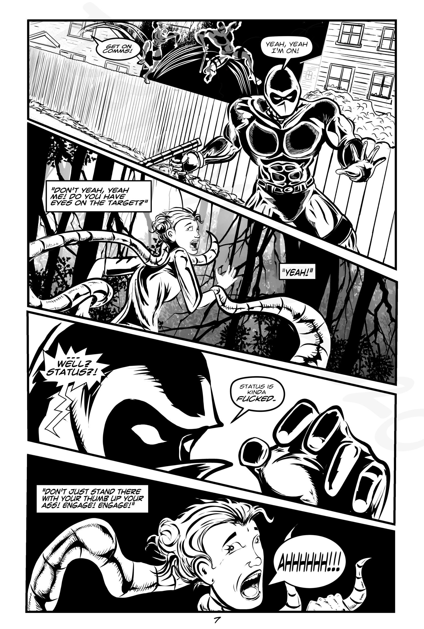 Page 7! The Night of The Living Tentacle!